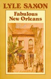 Cover of: Fabulous New Orleans by Lyle Saxon