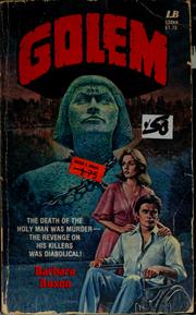 Cover of: Golem by Barbara Anson