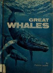 Cover of: Great whales