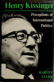 Cover of: Henry Kissinger by Harvey Starr