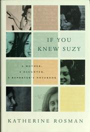 Cover of: If you knew Suzy by Katherine Rosman