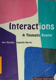 Cover of: Interactions by Ann Moseley