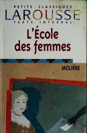 Cover of: L'école des femmes