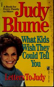 Letters to Judy by Judy Blume