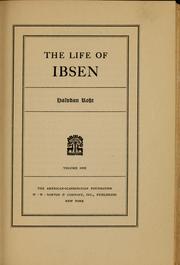 Cover of: The life of Ibsen by Halvdan Koht