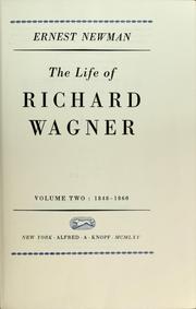 Cover of: The life of Richard Wagner