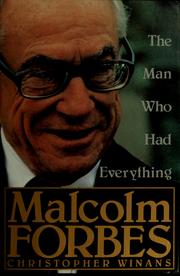Cover of: Malcolm Forbes by Christopher Winans