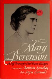 Cover of: Mary Berenson, a self portrait from her letters & diaries