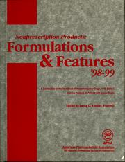 Cover of: Nonprescription products: formulations & features '98-99