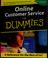 Cover of: Online customer service for dummies