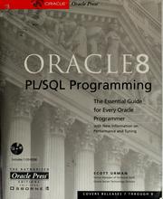Cover of: Oracle8 PL/SQL programming by Scott Urman