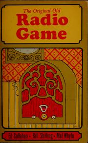 Cover of: The original old radio game