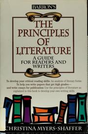 Cover of: The principles of literature: a guide for readers and writers