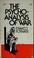 Cover of: The psychoanalysis of war