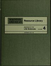 Front cover of Readings in the life sciences by Unknown