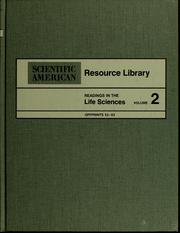 Front cover of Readings in the life sciences by Unknown