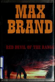 Cover of: Red devil of the range by Frederick Faust