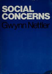 Cover of: Social concerns | Gwynn Nettler