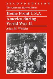 Cover of: Home front U.S.A. by Allan M. Winkler