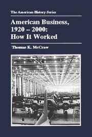 Cover of: American Business, 1920-2000 by Thomas K. McCraw