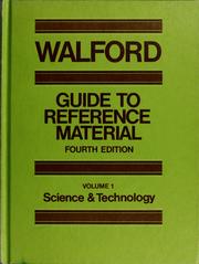 Cover of: Walford's guide to reference material by Library association (GB)
