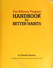 Cover of: The Whitney program handbook | Ronald Dunton