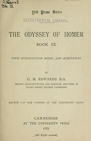 Cover of: The Odyssey, book IX by Όμηρος, Όμηρος