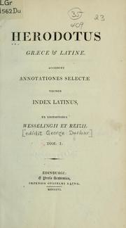 Cover of: Herodotus graece [et] latine by Herodotus