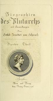 Cover of: Biographien des Plutarchs