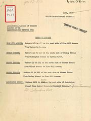 Cover of: Alphabetical listing of streets located in the Washington park renewal area
