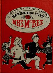Cover of: Beginning with Mrs. McBee by Cecil Maiden