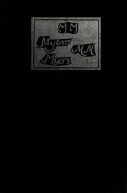 Cover of: Silversmith of old New York: Myer Myers