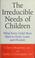 Cover of: The irreducible needs of children