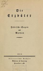 Cover of: Die sagen der Juden