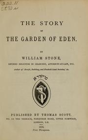 The story of the Garden of Eden by William Stone