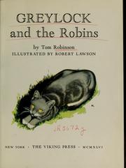 Cover of: Greylock and the robins