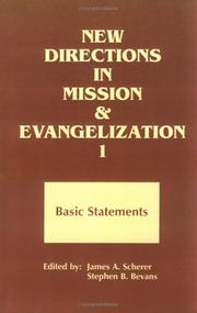 Cover of: New Directions in Mission and Evangelization 1: Basic Statements 1974-1991 (New Directions in Mission and Evangelization)