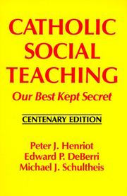 Cover of: Catholic social teaching by Peter J. Henriot