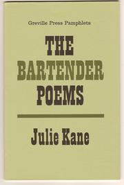 Cover of: The Bartender Poems by Julie Kane