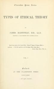 Cover of: Types of ethical theory