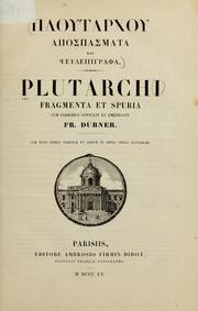 Cover of: Fragmenta et spuria