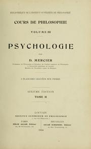 Cover of: La psychologie