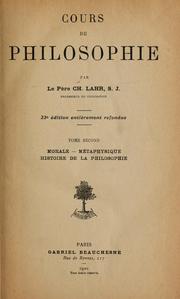 Cover of: Cours de philosophie by Charles Lahr