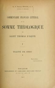 Cover of: Commentaire français littéral de la Somme théologique de Saint Thomas d'Aquin