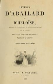 Cover of: Lettres d'Abailard et d'Héloise