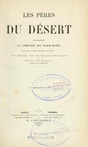 Cover of: Les pères du désert by Ida Hahn-Hahn