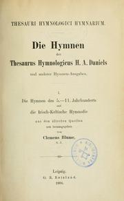 Cover of: Hymni inediti: Liturgische Hymnen des Mittelalters