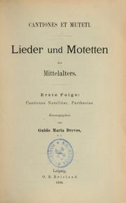 Cover of: Analecta hymnica medii aevi