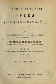 Cover of: Opera quae supersunt omnia by Baruch Spinoza