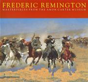 Cover of: Frederic Remington: masterpieces from the Amon Carter Museum